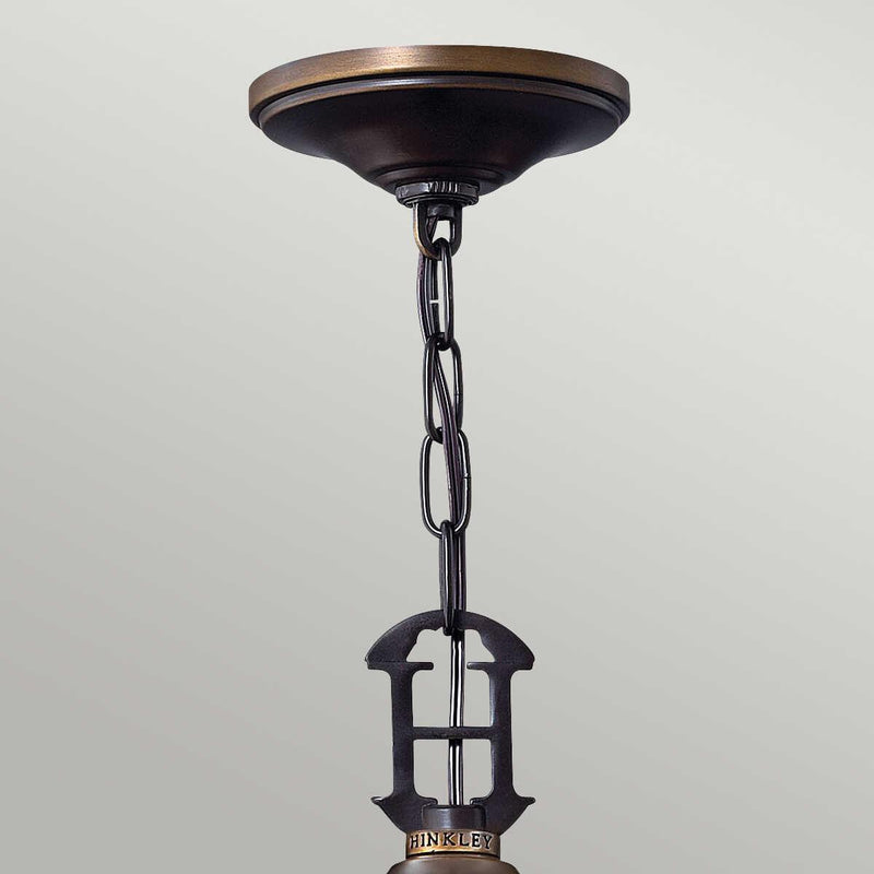Hinkley Plymouth Pendant Bronze Ceiling Lantern 4 Light