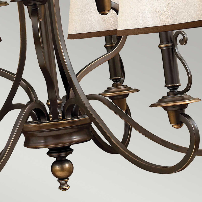 Hinkley Plymouth 9 Light Old Bronze Chandelier