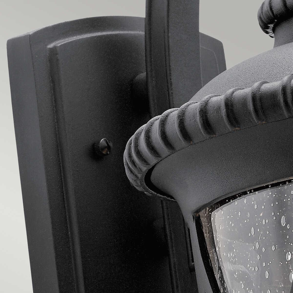 kichler admirals cove light large black outdoor wall lantern Detailed Close Up
