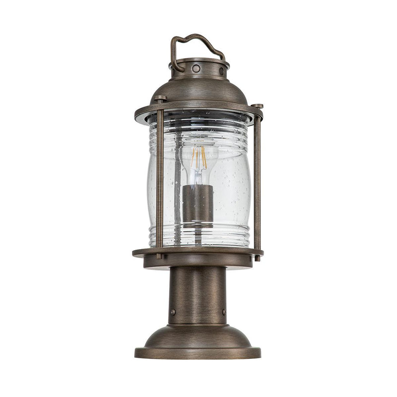 Kichler Ashland Bay Medium Bronze Outdoor Pedestal Lantern