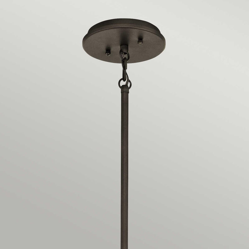 Kichler Emory 3 Light Bronze Semi Flush Pendant Ceiling Light