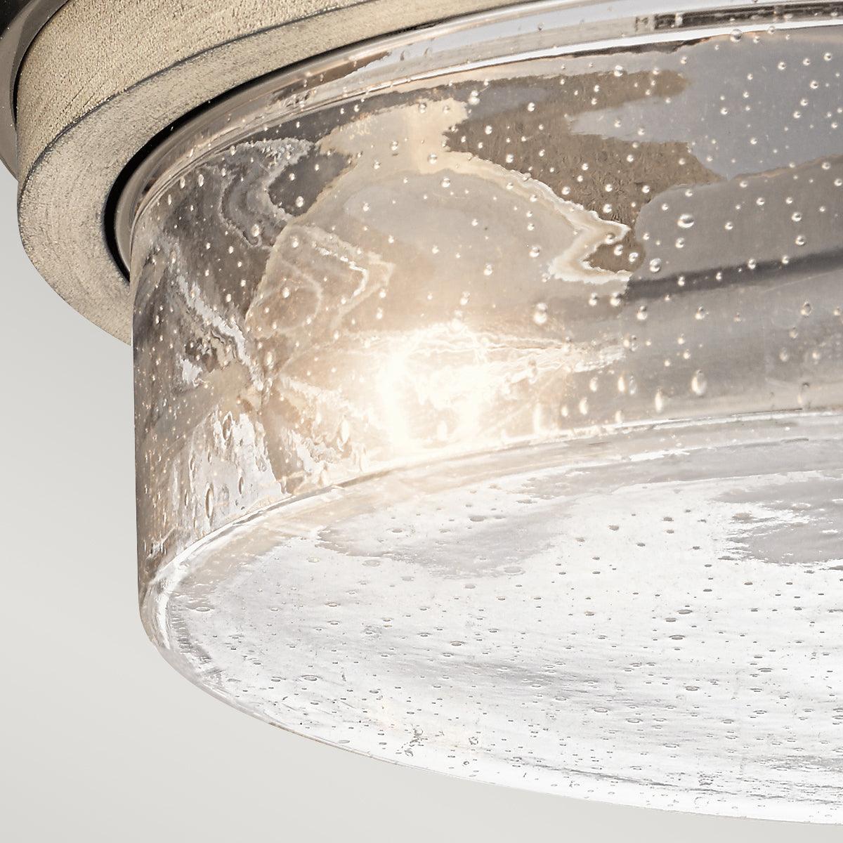 Kichler Grand Bank 2 Light Grey Ceiling Living Room Semi-Flush Image 4