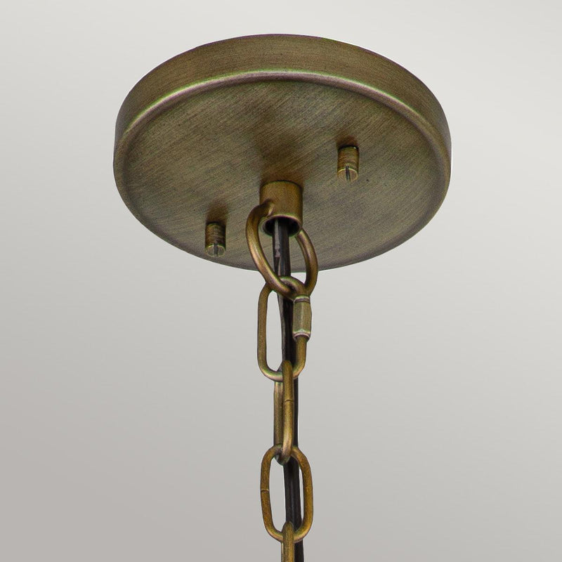 Kichler Halleron 3 Light Bronze Outdoor Chain Lantern