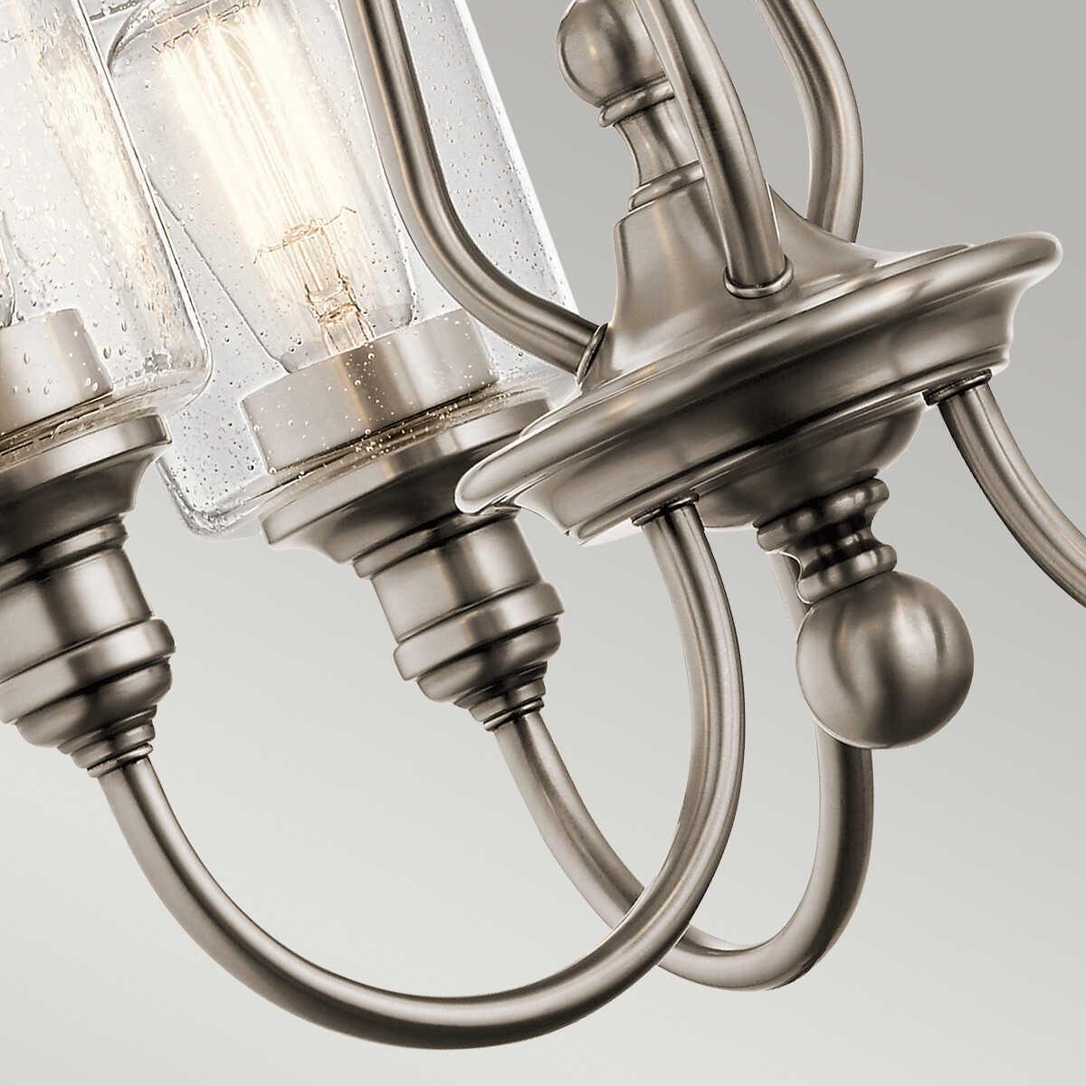 Kichler Waverly 3 Light Chandelier - Classic Pewter-Elstead Lighting-2-Tiffany Lighting Direct