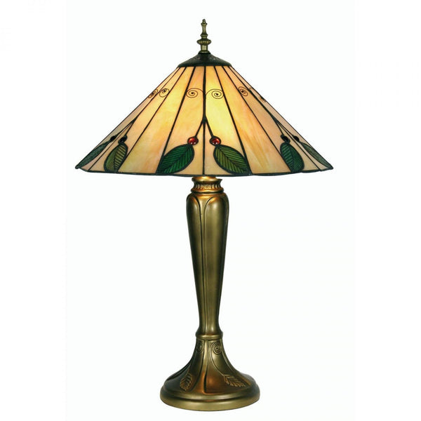 Large Tiffany Lamps - Oaks Tiffany Leaf Large Table Lamp OT 3020/16TL