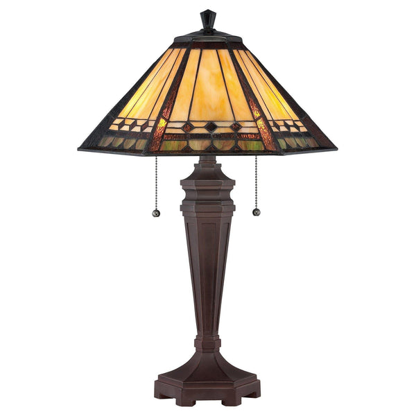 Large Tiffany Lamps - Quoizel Large Tiffany Arden Table Lamp QZ/ARDEN/TL