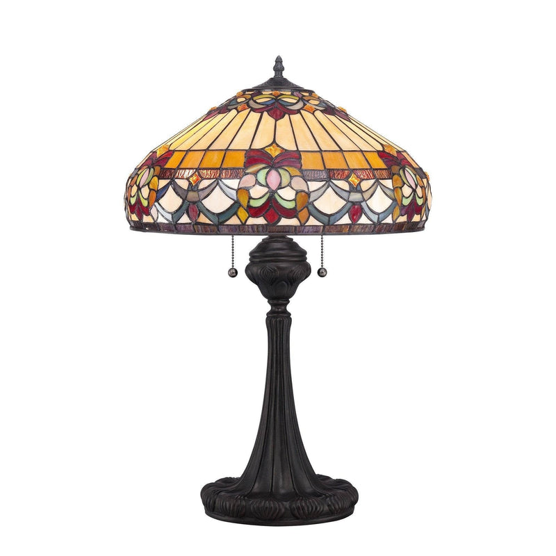 Large Tiffany Lamps - Quoizel Large Tiffany Belle Fleur Table Lamp QZ/BELLEFLEUR/TL