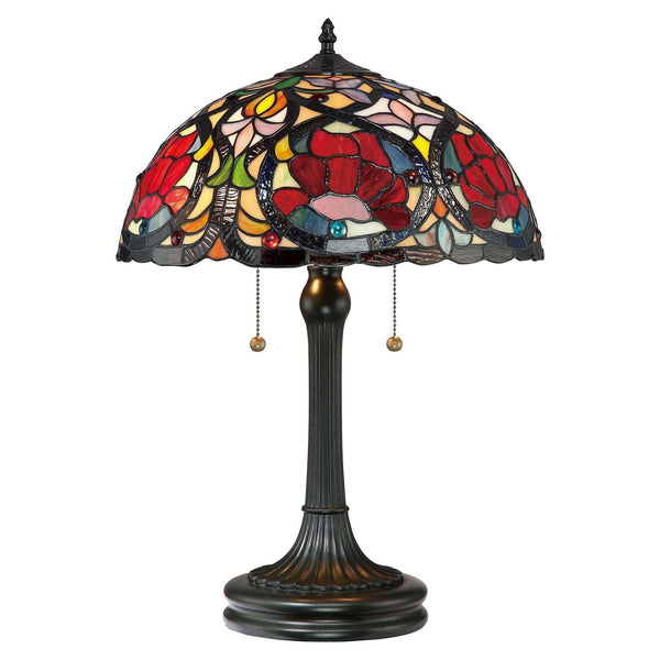 Large Tiffany Lamps - Quoizel Tiffany Larissa Large Table Lamp QZ/LARISSA/TL