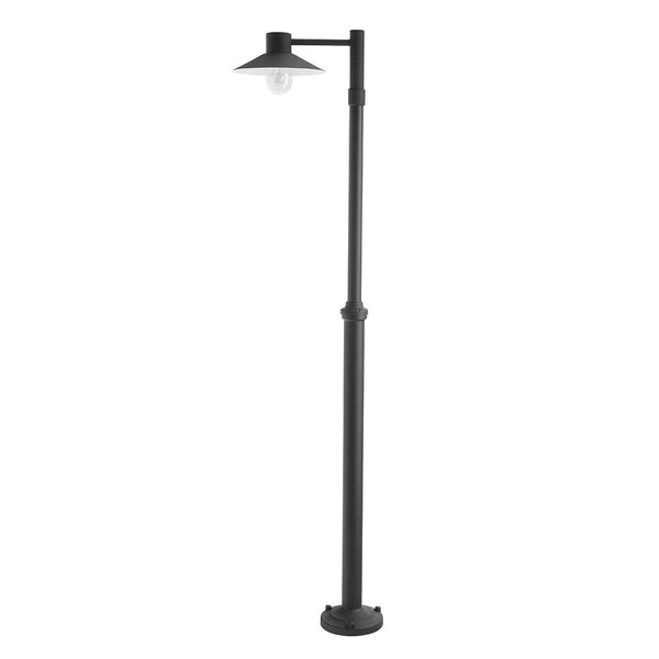 Norlys Lund 1 Light Black Outdoor Lamp Post