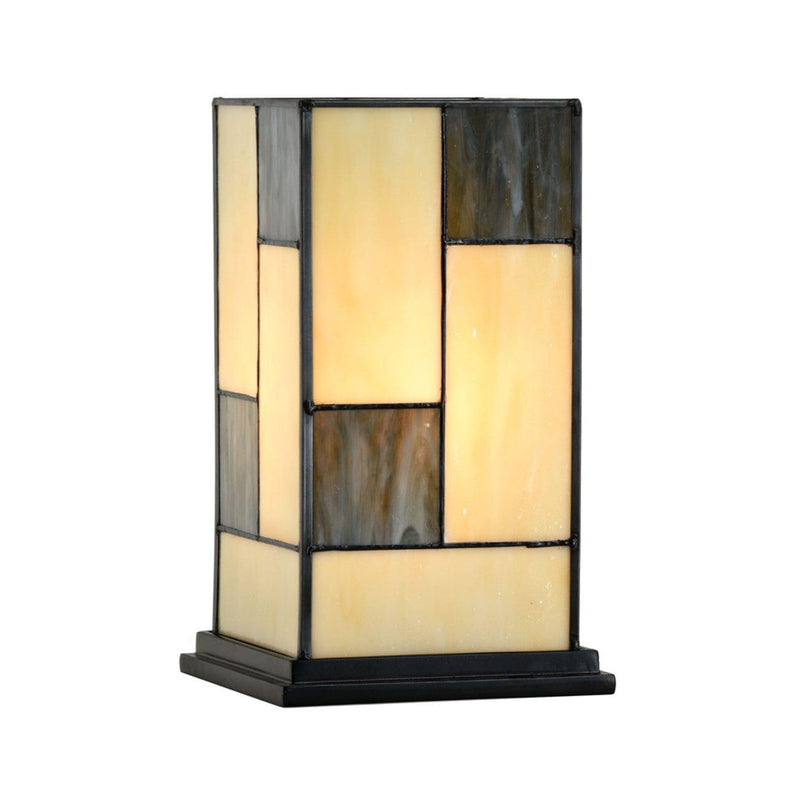 Manchester Small Square Tiffany Table Lamp