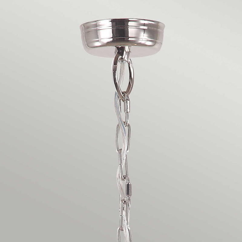 Mansion House 3 Light Chain Lantern - Polished Nickel