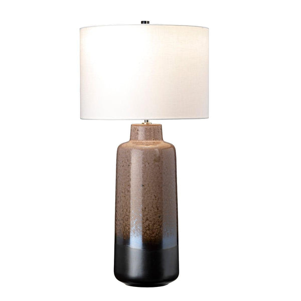 Maryland 1 Light Brown & Graphite Ceramic Table Lamp Elstead Lighting 1