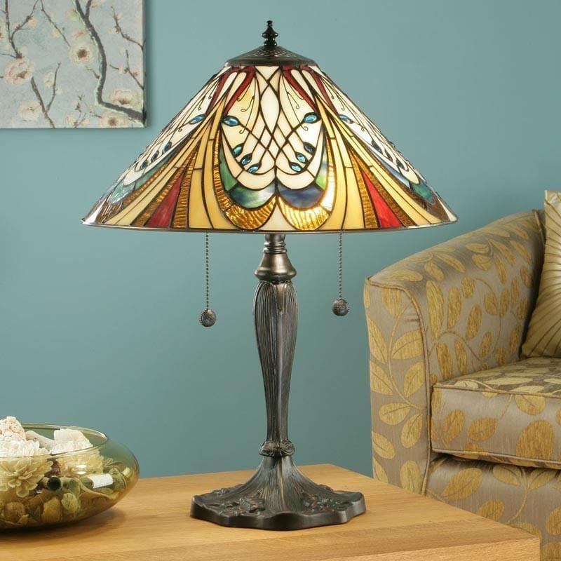 Medium Tiffany Lamps - Hector Medium Tiffany Lamp 64163