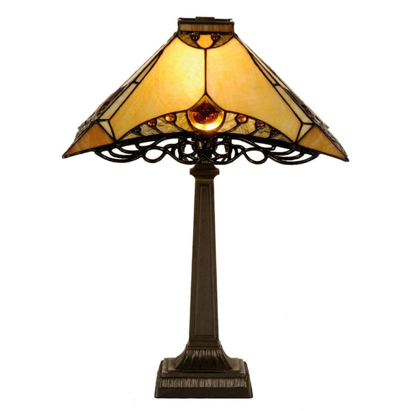 Medium Tiffany Lamps - Priory Tiffany Table Lamp 5LL-5313