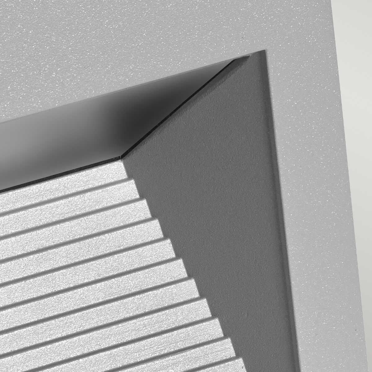 norlys namsos led recessed outdoor wall light aluminium Close Up