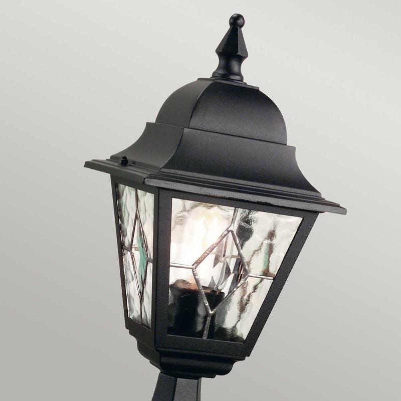 Elstead Norfolk Black Outdoor Pedestal Lantern