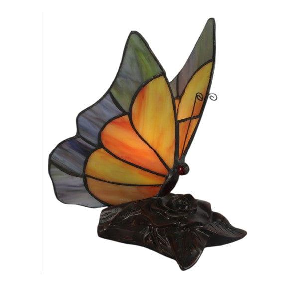 Yellow Butterfly Tiffany Table Lamp