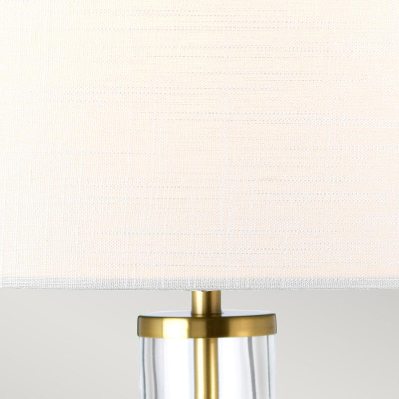 Elstead Orb 1 Brass Table Lamp With White Shade