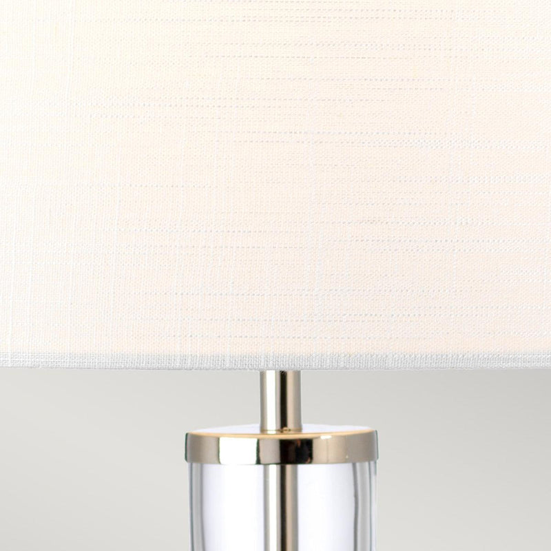 Elstead Orb Polished Nickel Table Lamp With White Shade