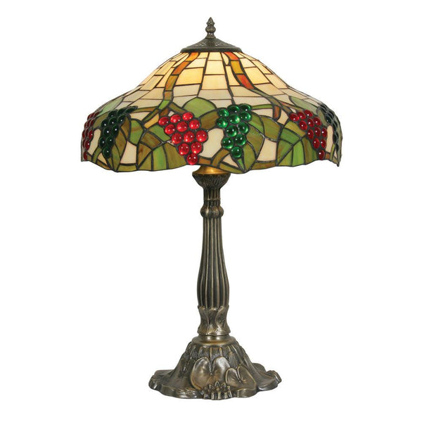 Oaks Lighting Tiffany Grapes II Large Table Lamp