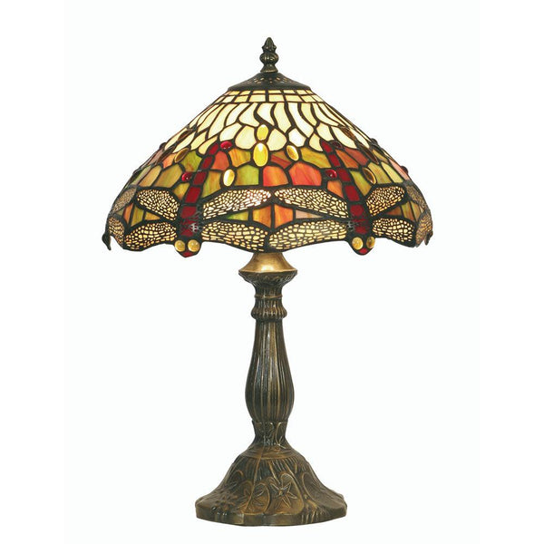 Oaks Lighting Dragonfly Tiffany Medium Table Lamp