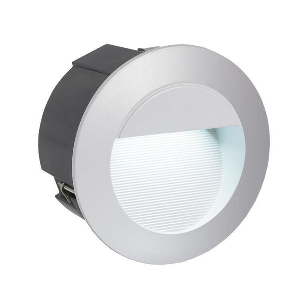 Eglo Zimba-LED Silver Finish Outdoor Recessed Wall Light 95233 by Eglo Outdoor Lighting