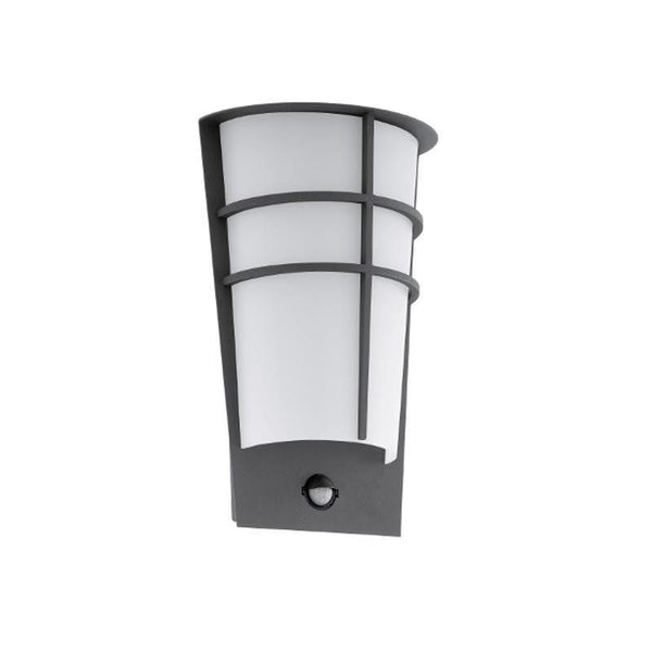 Eglo Breganzo Anthracite Finish Outdoor 2 Light LED PIR Wall Light 96018 by Eglo Outdoor Lighting