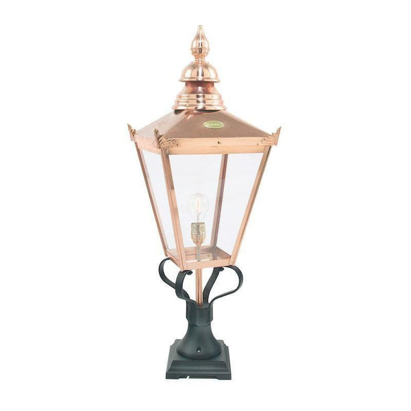 Elstead Chelsea Copper Outdoor Pedestal Lantern