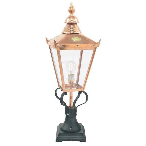 Elstead Chelsea Large Copper Outdoor Pedestal Lantern