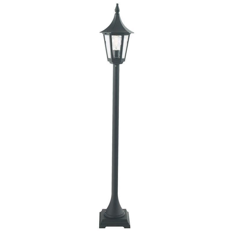 Elstead Rimini Black Finish Outdoor Pillar Lantern