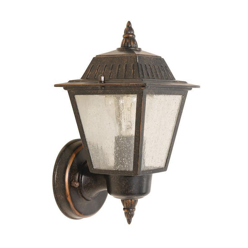 Elstead Highnam Weathered Bronze Finish Outdoor Wall Lantern 1