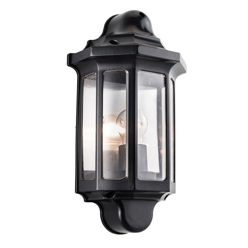 Endon Traditional Satin Black Finish Outdoor Wall Light 1818S