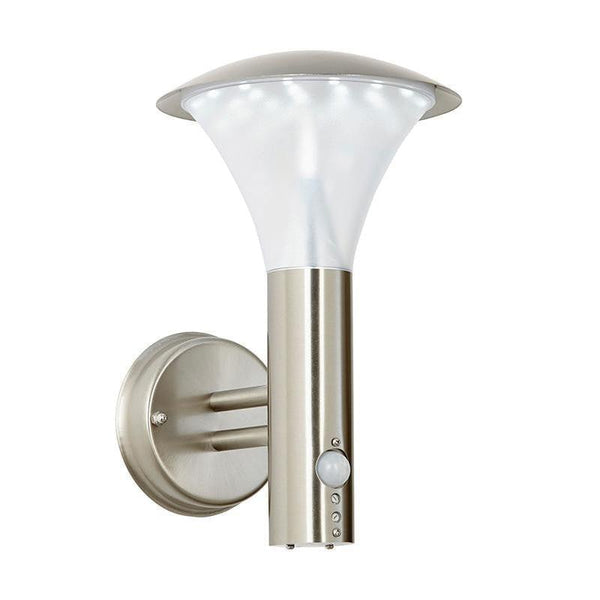 Endon Francis Brushed Stainless Steel Finish Outdoor Wall Light EL-40068-PIR
