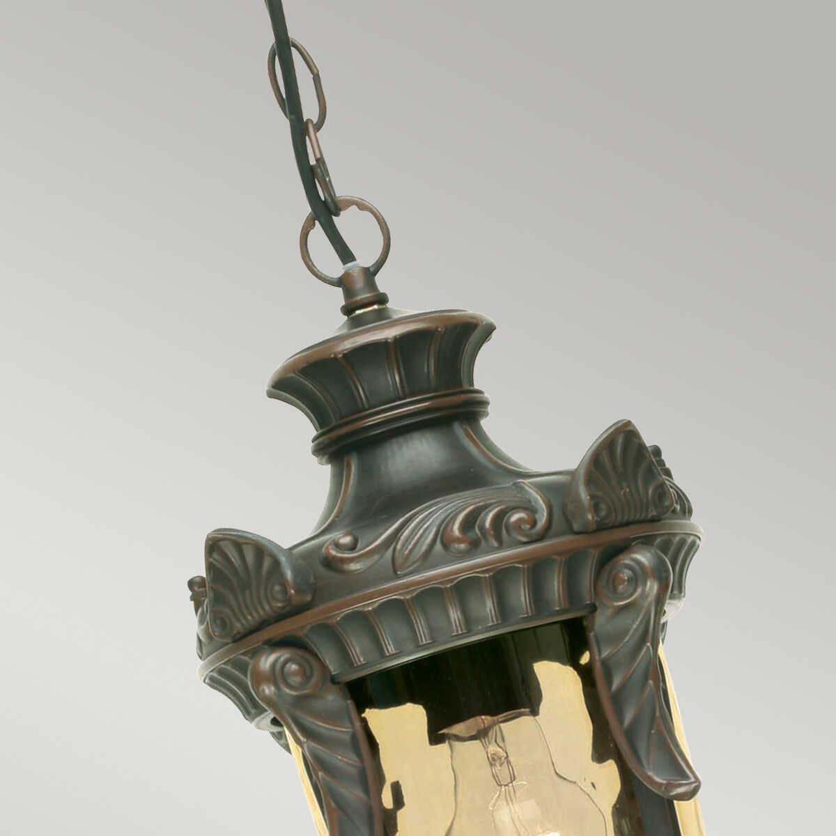 elstead philadelphia old bronze finish medium outdoor pendant lantern Living Room Close Up