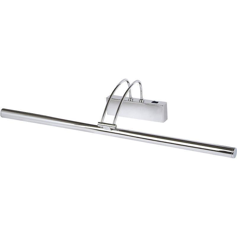 Picture Lights - Searchlight Chrome Finish Slimline Picture Light With Adjustable Head 8343 CC