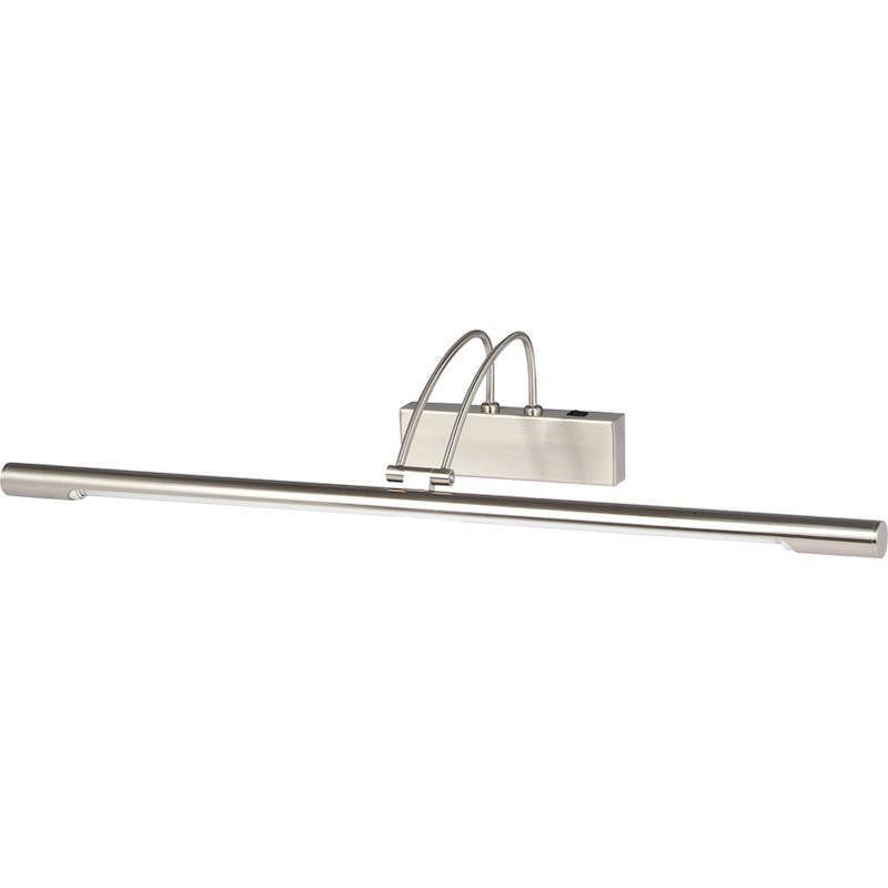 Picture Lights - Searchlight Satin Silver Finish Slimline Picture Light With Adjustable Head