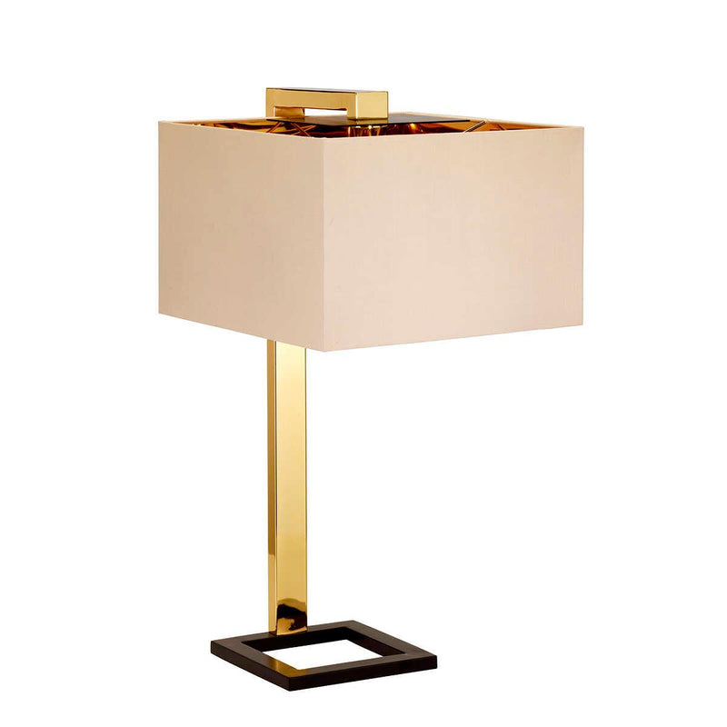 Elstead Plein 1 Light Polished Gold Ceramic Table Lamp 3