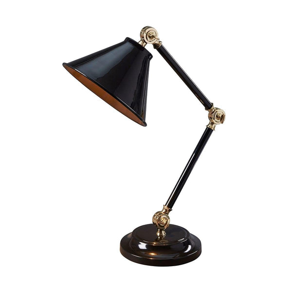 Provence Element Black & Polished Brass Table Lamp  Elstead Lighting 1