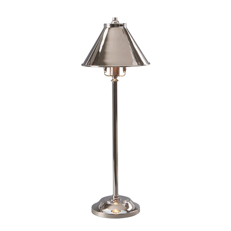 Elstead Provence 1 Light Polished Nickel Stick Lamp 1