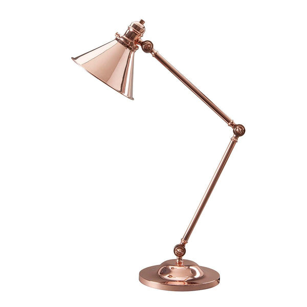 Elstead Provence 1 Light Polished Copper Table Lamp 1