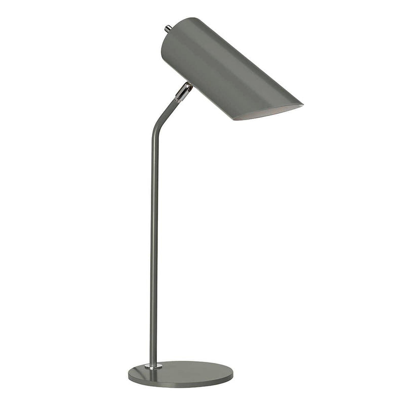 Elstead Quinto 1 Light Grey Polished Nickel Table Lamp 3