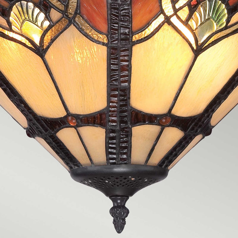 Quoizel Cambridge Semi Flush Tiffany Ceiling Light