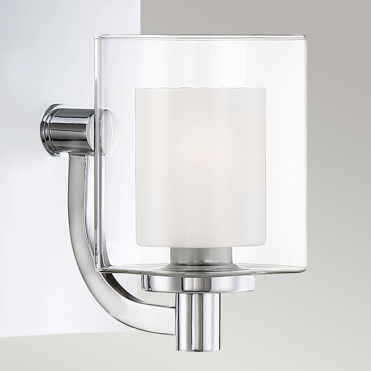 quoizel kolt 1 light chrome wall light Close Up