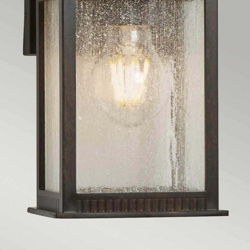 Quoizel Livingston Small Outdoor Wall Light by exterior wall image