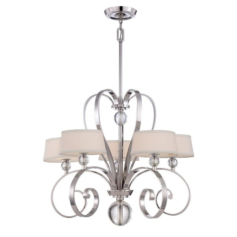Quoizel Madison Manor 5 Light Chandelier - Imperial Silver