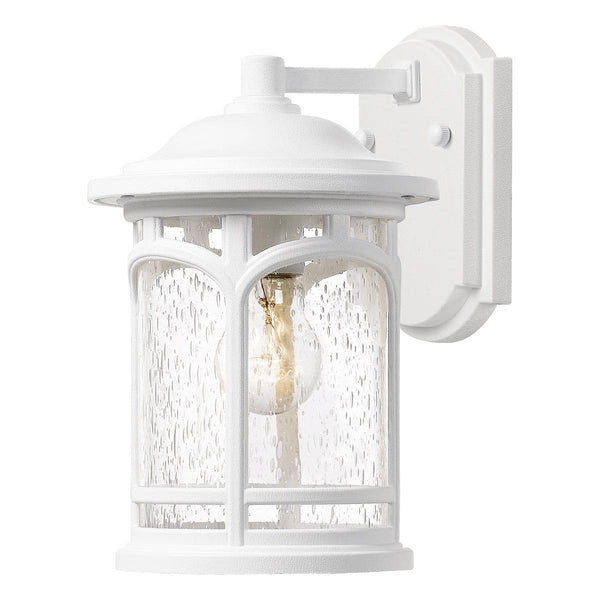 Quoizel Marblehead 1 Light Small White Outdoor Wall Light