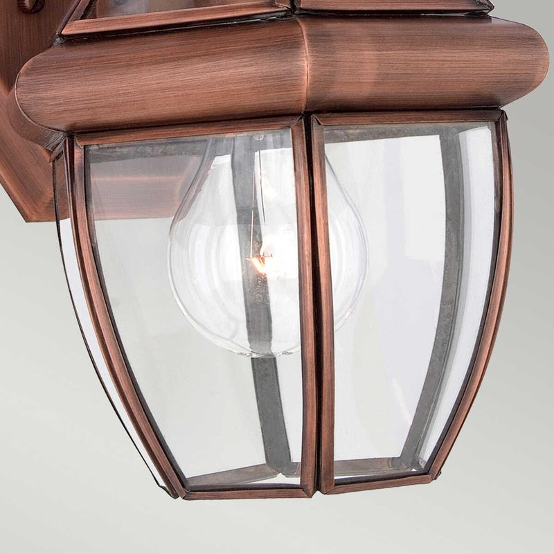 Quoizel Newbury Aged Copper Small Outdoor Wall Light by Elstead Outdoor Lighting 5