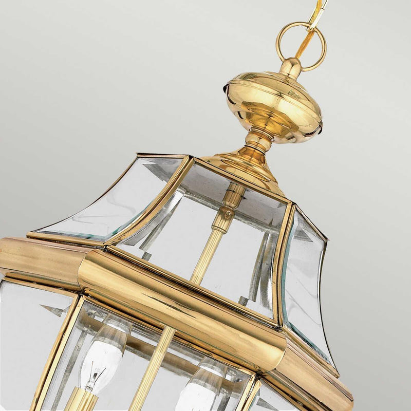 Quoizel Newbury 2 Light Large Polished Brass Chain Lantern