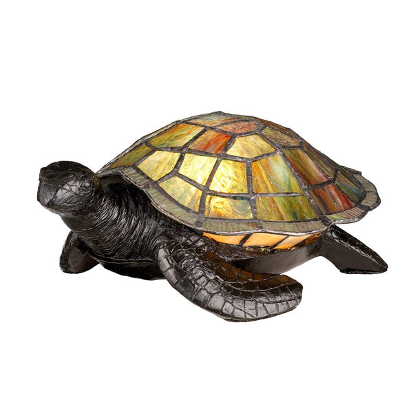 Quoizel Tiffany Gift Animal Lamp Sawback Turtle Tiffany Lamp