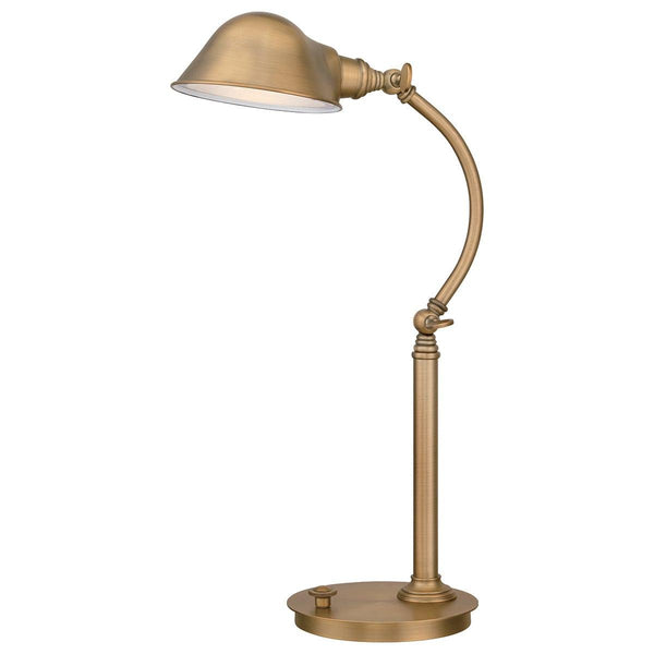 Quoizel Thompson LED Aged Brass Table Lamp 1